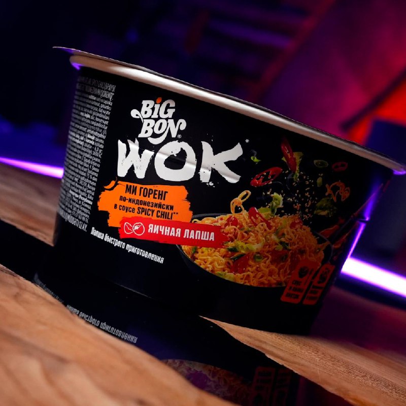 Big Bon Wok (ми горенг с соусом spice chili), 85 г