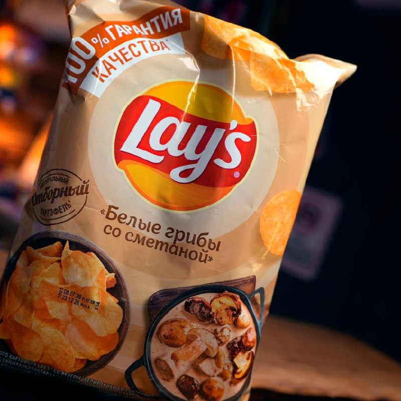 Чипсы «Белые грибы со сметаной» (Lay’s)